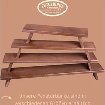 Weigla "Weihnachtsdeko, Made in Germany", braun, B:60cm H:11cm T:7,5cm, Holzwerkstoff, Schwibbögen, aus Buchenholz, Tiefe ca. 7,5 cm