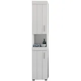 xonox.home Hochschrank Snow Hochglanz Weiß 36 cm zweitürig