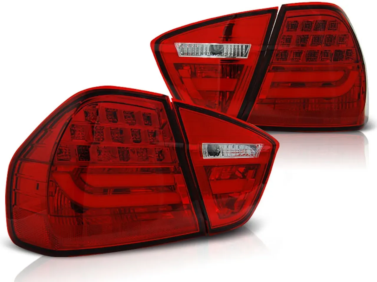 LED Lightbar Rückleuchten für BMW E90 Limo Bj. 05-08 Rot