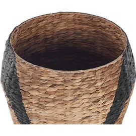 Beliani Aufbewahrungskorb Hadzabe 40 x 40 x 68 cm Naturfarben