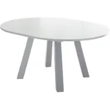 58 aufm Kessel Esstisch, Weiß, Holz, Rund, 130x78x130 cm, Esszimmer, Tische, Esstische