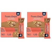 Multipower Protein Delight Eiweißriegel – 18 x 35 g Protein Riegel Box (630 g) – Leckerer Energieriegel – Salty Peanut Caramel (Packung mit 2)