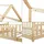 [en.casa] Hausbett Hesel 90 x 200 cm Kiefer naturbelassen beige