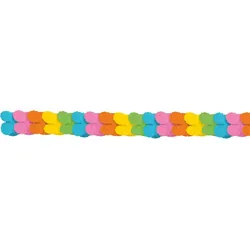 Papier Girlande bunt pastell