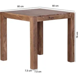 KADIMA DESIGN MUMBAI 80 x 76 x 80 cm dunkel-braun