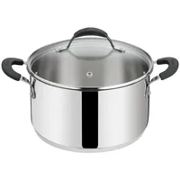Lagostina Tempra Stahl Kasserolle Fondant und Deckel, Kasserolle Ø