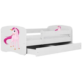 raumhirsch furniture Kinderbett Einhorn 80 x 180 cm Holzwerkstoff weiß