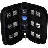 MediaRange BOX98 Speicherkarte-Gehäuse 3 Karten Nylon Schwarz