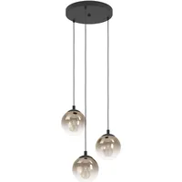 EGLO Ariscani 3-flg. Ø 42,5 cm rund schwarz