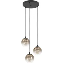 EGLO Ariscani 3-flg. Ø 42,5 cm rund schwarz