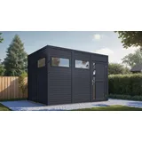 BERTILO Gartenhaus Cubus 3 - 19 mm anthrazit