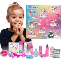 Martinelia | Adventskalender - 12 Geschenke - 2x1,5 ml Nagellack - 2x3 g Lippenbalsam - Mdchenkosmetik - Rosa