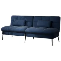 COMHOMA Schlafsofa Sofa Bettsofa mit Schlaffunktion, Klappsofa Bettcouch ecksofa, Couch Gästebett mit verstellbare Rückenlehne aus Stoff blau