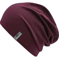 chillouts Beanie »Acapulco Hat«, lässiger Long-Beanie-Look, Baumwoll-Elasthan-Mix, rot