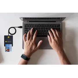 TECHLY 108521 Smart-Kartenleser USB-CÂ kompakt weiÃ