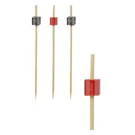 Papstar Fingerfood-Spieße Cube 9 cm 100 Stück Bambus