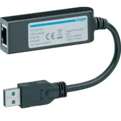 Hager HTG457H Schnittstellenadapter USB zu Ethernet
