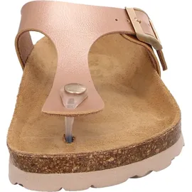 ROHDE Damen Zehentrenner Pantolette Metallic-Optik Alba 5600, Größe:39 EU,