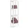 Zeller Standregal mit 4 Ablagen MDF 22 cm x 22 cm x 92 cm Weiß