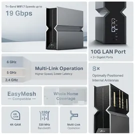 TP-Link RE800BE 18656 Mbit/s weiß