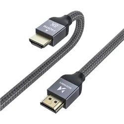 HDMI 2.1 8K 60 Hz 48 Gbps / 4K 120 Hz / 2K 144 Hz Silber 3m