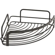 Metaltex Origin Lava Eckregal, schwarz, 20 x 20 x 6 cm