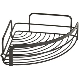 Metaltex Origin Lava Eckregal, schwarz, 20 x 20 x 6 cm
