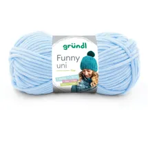 120 Wolle Funny Chenille Blau 100 g