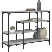 VidaXL Konsolentisch mit Ablagen Grau Sonoma 100x35x75 cm