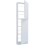 VCM Fulisa XL 50 x 180 x 17 cm 2 Drehtüren / weiß