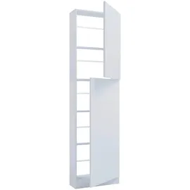 VCM Fulisa XL 50 x 180 x 17 cm 2 Drehtüren / weiß