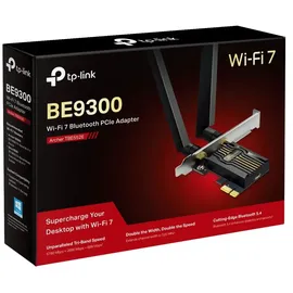 TP-Link Archer TBE552E WLAN-Karte für PC, Tri-Band BE9300 Wi-Fi 7 Bluetooth 5.4 PCIe Adapter, WPA3, nur für Windows 11 (64-Bit)
