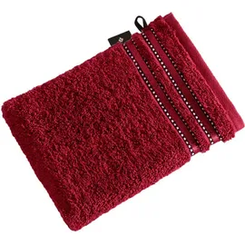 VOSSEN Cult de Luxe Gästehandtuch 30 x 50 cm rubin