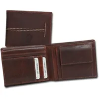 Drachenleder Herren Portemonnaie braun 12,5x10x3cm D2OPT101N - Braun