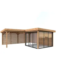 Palmako Gartenhaus Lenna 5,88 x 5,88 m Braun