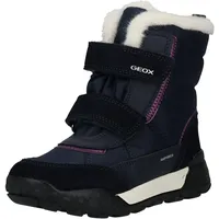 GEOX J TREKKYUP Girl B AB Ankle Boot, Navy/Purple,