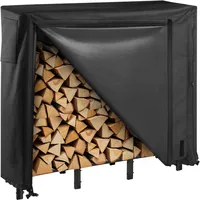 Vevor Metall Kaminholzregal, 122x32x118 cm Brennholzregal, Kaminholzunterstand, max. Tragkraft