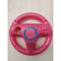 1 x Nintendo Wii Lenkrad  rosa Mario Kart Controller Zubehör Wheel