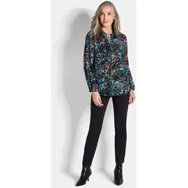 GOLDNER Leichte Jersey-Druckbluse blau 21