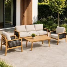 Greemotion Monaco Set 4-tlg. Grau/Braun