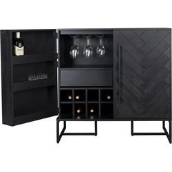 Dutchbone Kommode Weinschrank Barschrank CLASS BLACK von DutchBone schwarz
