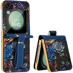 Für Samsung Galaxy Z Flip6 Full Cover Hülle Handschlaufe + Schutz Glas