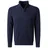PIONEER JEANS Troyer "Knit 1/1 Troyer", XXL, night sky, Strick, Obermaterial: 100% Baumwolle, PIONEER AUTHENTIC JEANS, unifarben, normal hüftbedeckend, Rundhals, Flachstrickbündchen, Pullover Troyer, in Strick-Optik