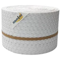 zaunzu® Sichtschutzstreifen 26 m weiß Rattan