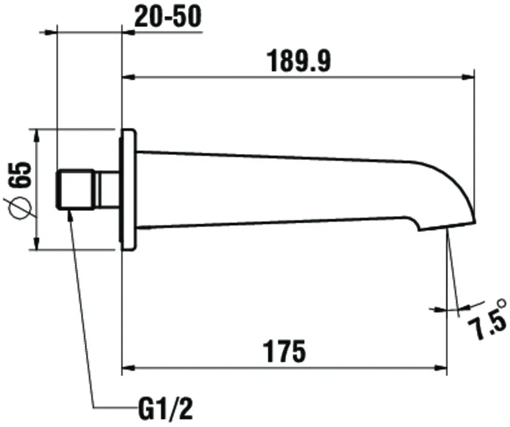 LAUFEN Brausearmatur Unterputz PURE für SIMIBOX Standard oder SIMIBOX Light PVD Edelstahl-Optik gebü HF901778423000