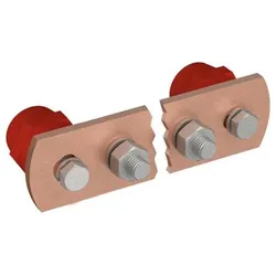 NEUT Potentialausgleichsschiene Cu 2x Isolatoren 10x Anschlüsse M10