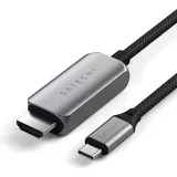 Satechi USB-C zu HDMI 2.1 Kabel 2 m Grau/Schwarz