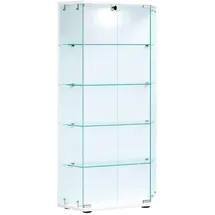 VCM Vitrine Cenila 83 x 17 x 114 cm Weiß