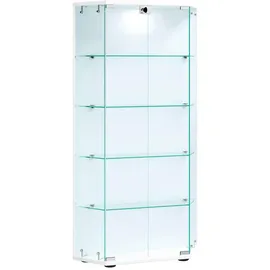 VCM Vitrine Cenila 83 x 17 x 114 cm Weiß