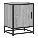 vidaXL Nachttisch Grau Sonoma 40x31x50 cm Holzwerkstoff und Metall